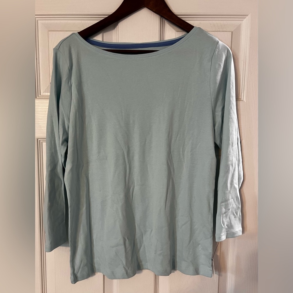 Talbots Soft Blue Long Sleeve Tee